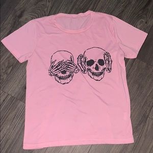 Pink graphic tee